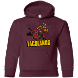 Sweatshirts Maroon / YS Tacolands Youth Hoodie