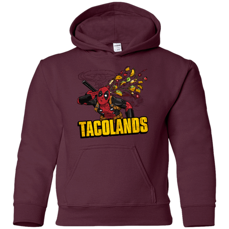 Sweatshirts Maroon / YS Tacolands Youth Hoodie