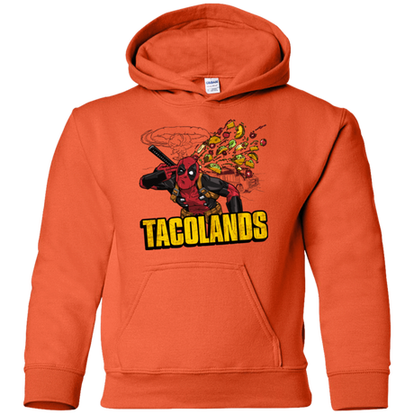 Sweatshirts Orange / YS Tacolands Youth Hoodie