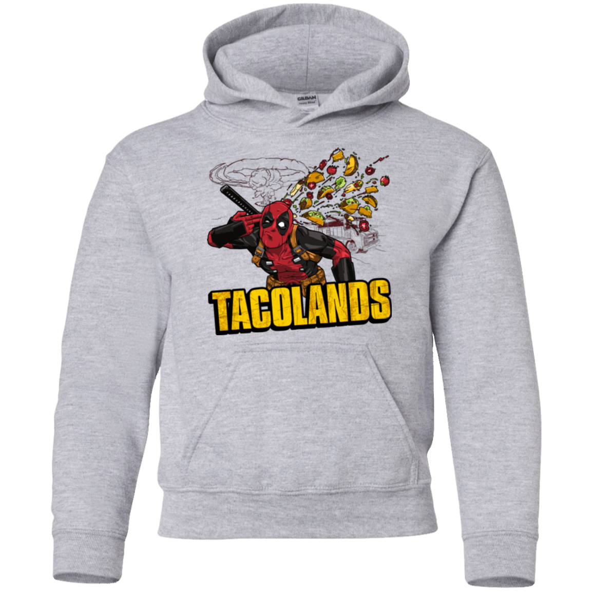 Sweatshirts Sport Grey / YS Tacolands Youth Hoodie
