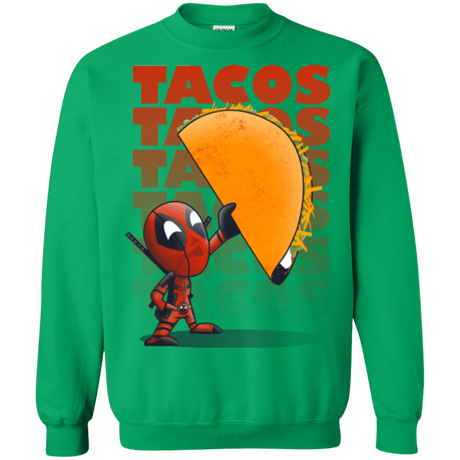 Sweatshirts Irish Green / Small Tacos Crewneck Sweatshirt