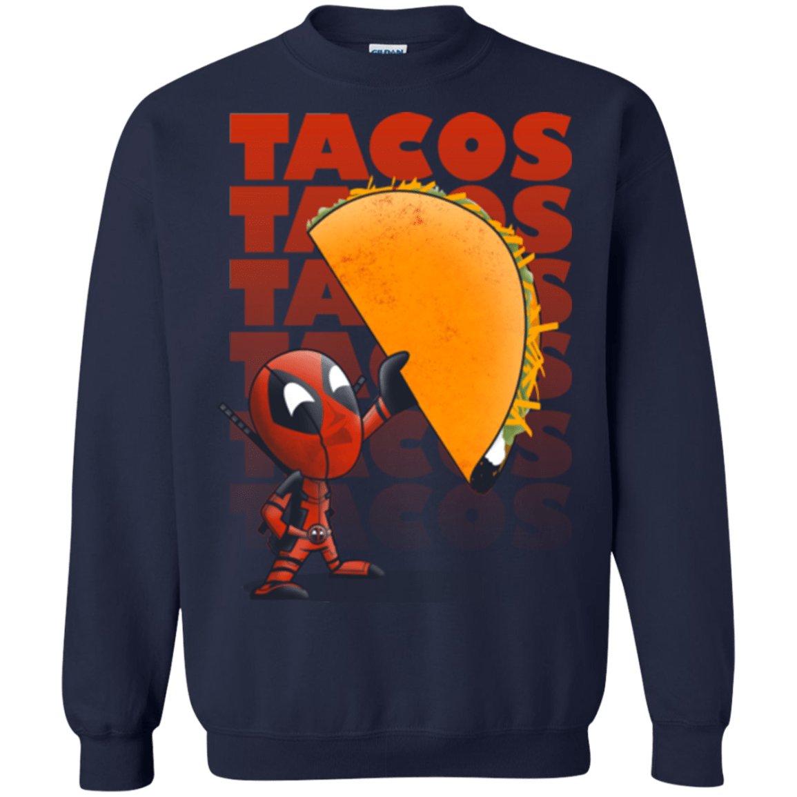 Sweatshirts Navy / Small Tacos Crewneck Sweatshirt