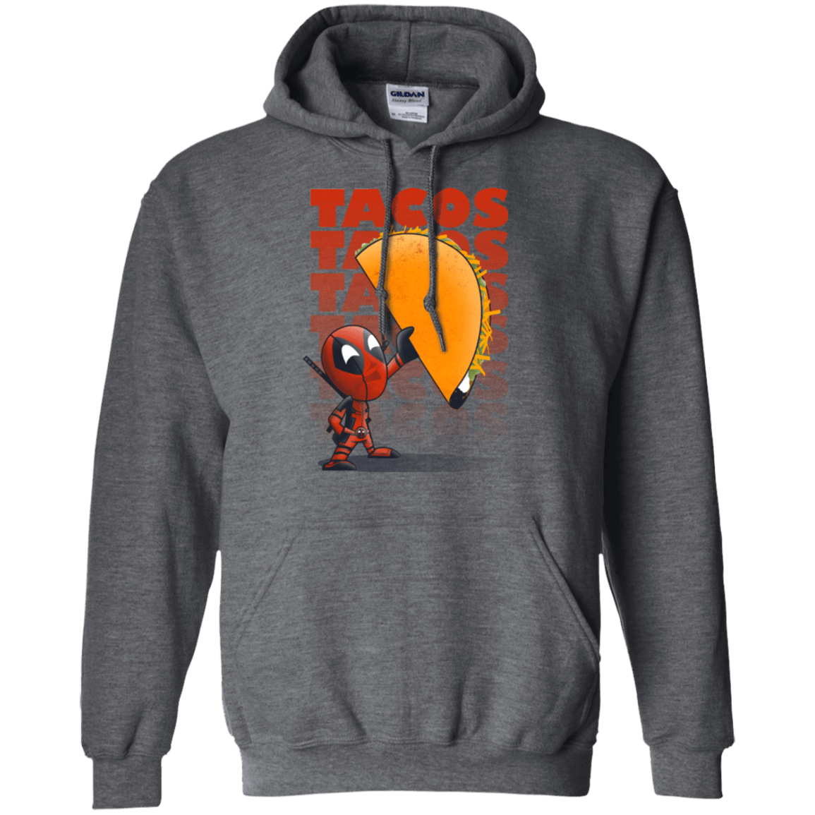 Sweatshirts Dark Heather / Small Tacos Pullover Hoodie