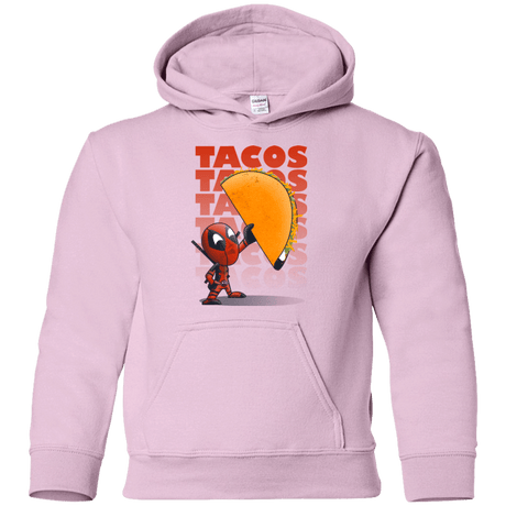 Sweatshirts Light Pink / YS Tacos Youth Hoodie
