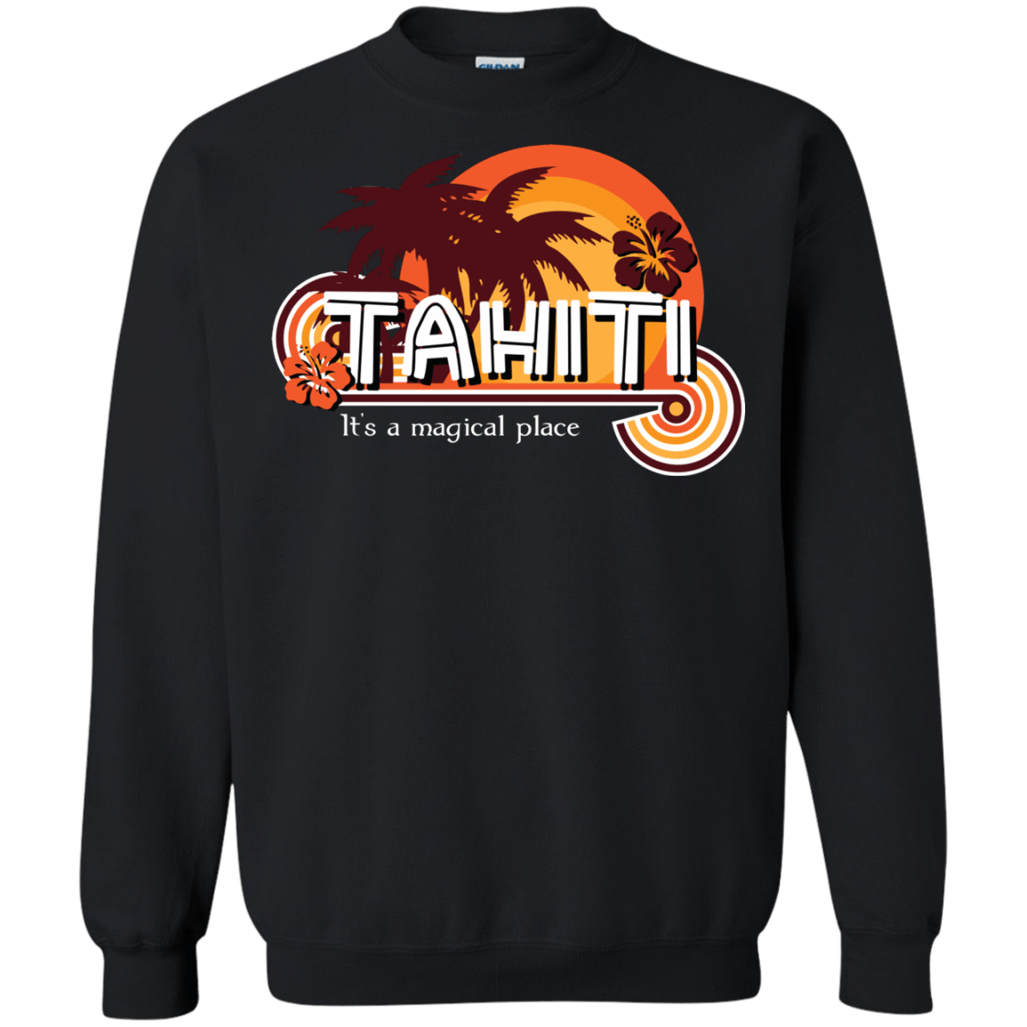 Sweatshirts Black / S Tahiti Pillow Crewneck Sweatshirt