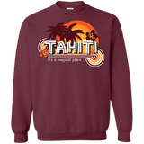 Sweatshirts Maroon / S Tahiti Pillow Crewneck Sweatshirt