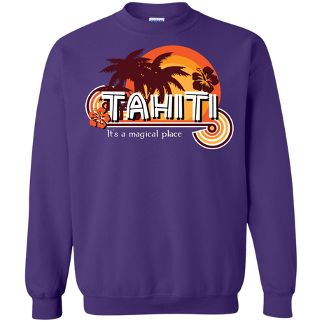 Sweatshirts Purple / S Tahiti Pillow Crewneck Sweatshirt