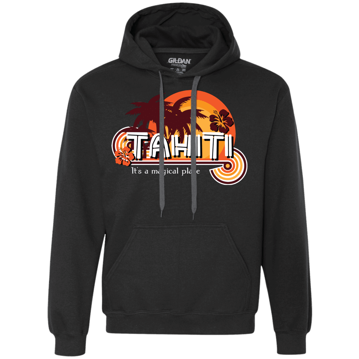 Sweatshirts Black / S Tahiti Pillow Premium Fleece Hoodie