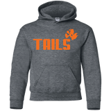 Sweatshirts Dark Heather / YS Tails Youth Hoodie