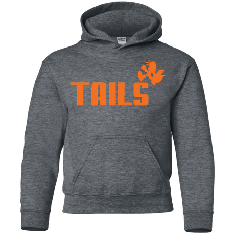 Sweatshirts Dark Heather / YS Tails Youth Hoodie