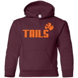 Sweatshirts Maroon / YS Tails Youth Hoodie