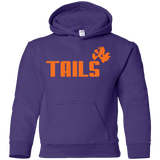 Sweatshirts Purple / YS Tails Youth Hoodie