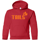 Sweatshirts Red / YS Tails Youth Hoodie
