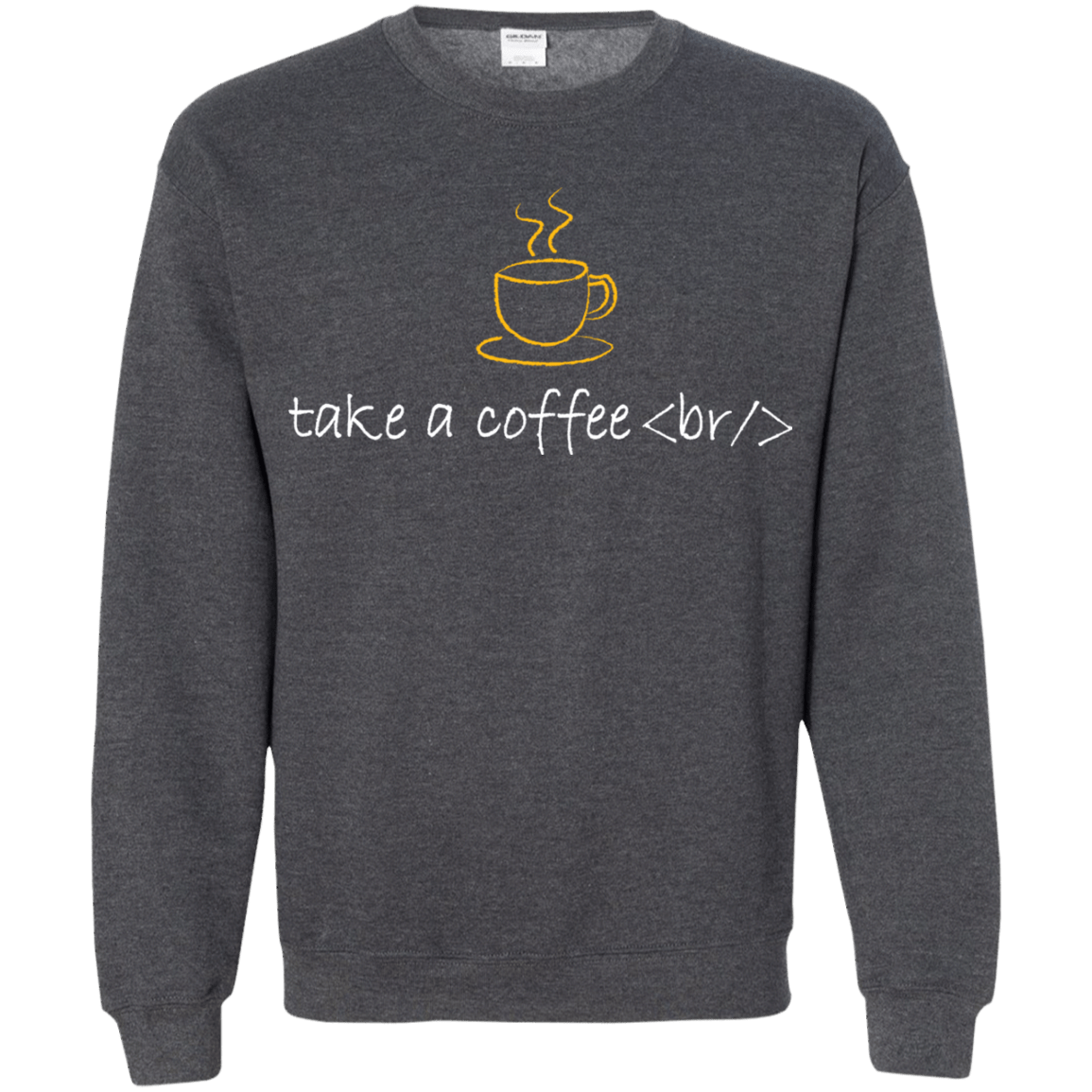 Sweatshirts Dark Heather / Small Take A Coffee Break Crewneck Sweatshirt