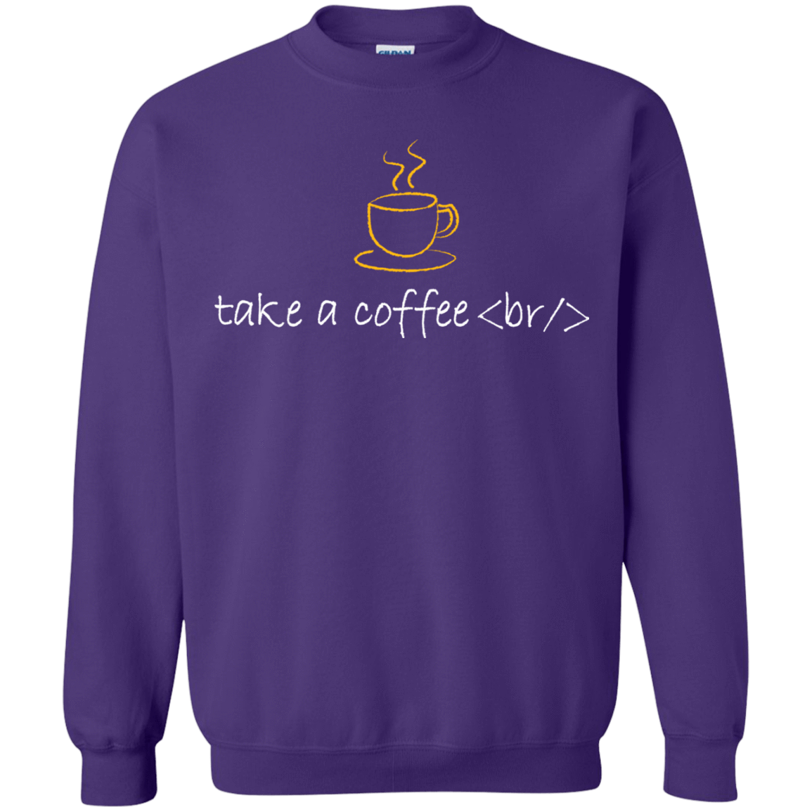 Sweatshirts Purple / Small Take A Coffee Break Crewneck Sweatshirt