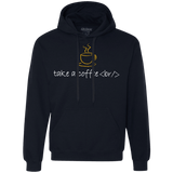 Sweatshirts Navy / Small Take A Coffee Break Premium Fleece Hoodie