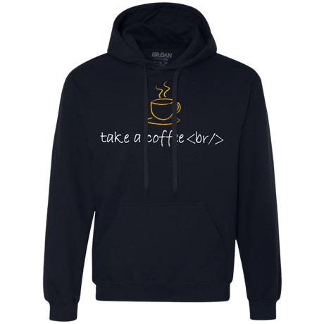 Sweatshirts Navy / Small Take A Coffee Break Premium Fleece Hoodie