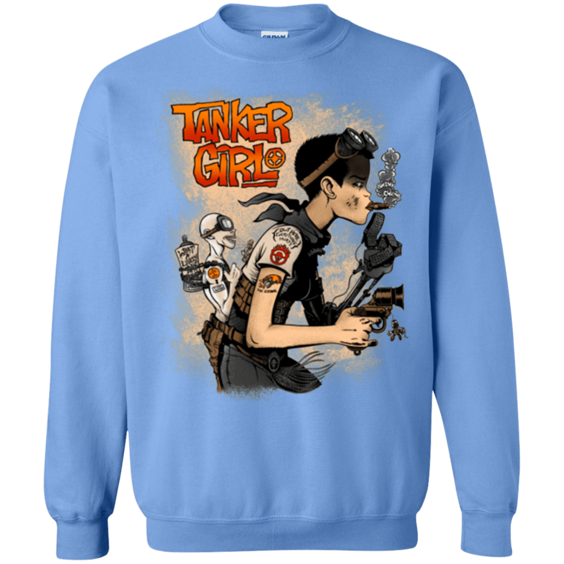 Sweatshirts Carolina Blue / Small Tanker Girl Crewneck Sweatshirt