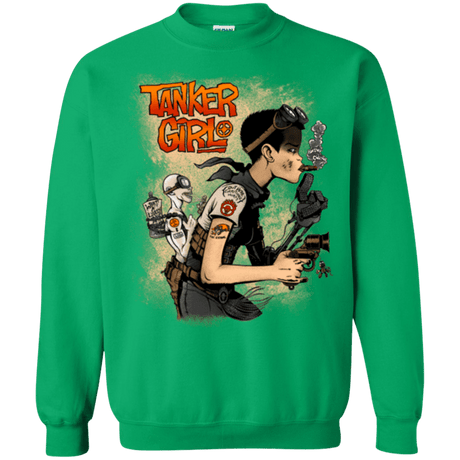 Sweatshirts Irish Green / Small Tanker Girl Crewneck Sweatshirt