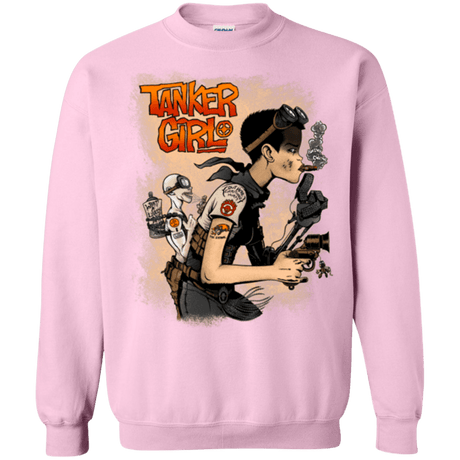 Sweatshirts Light Pink / Small Tanker Girl Crewneck Sweatshirt