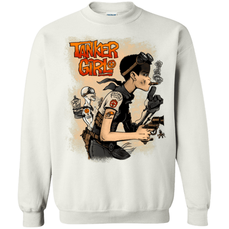 Sweatshirts White / Small Tanker Girl Crewneck Sweatshirt