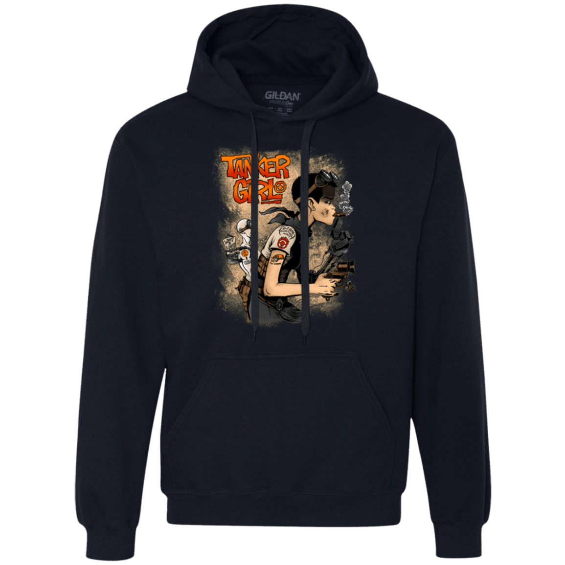 Sweatshirts Navy / Small Tanker Girl Premium Fleece Hoodie