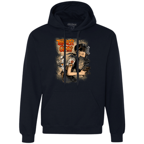 Sweatshirts Navy / Small Tanker Girl Premium Fleece Hoodie