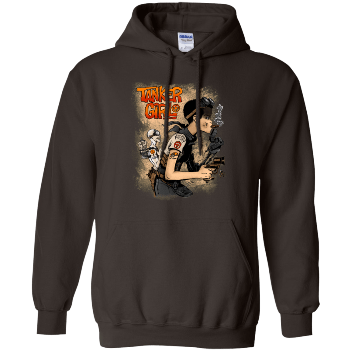 Sweatshirts Dark Chocolate / Small Tanker Girl Pullover Hoodie