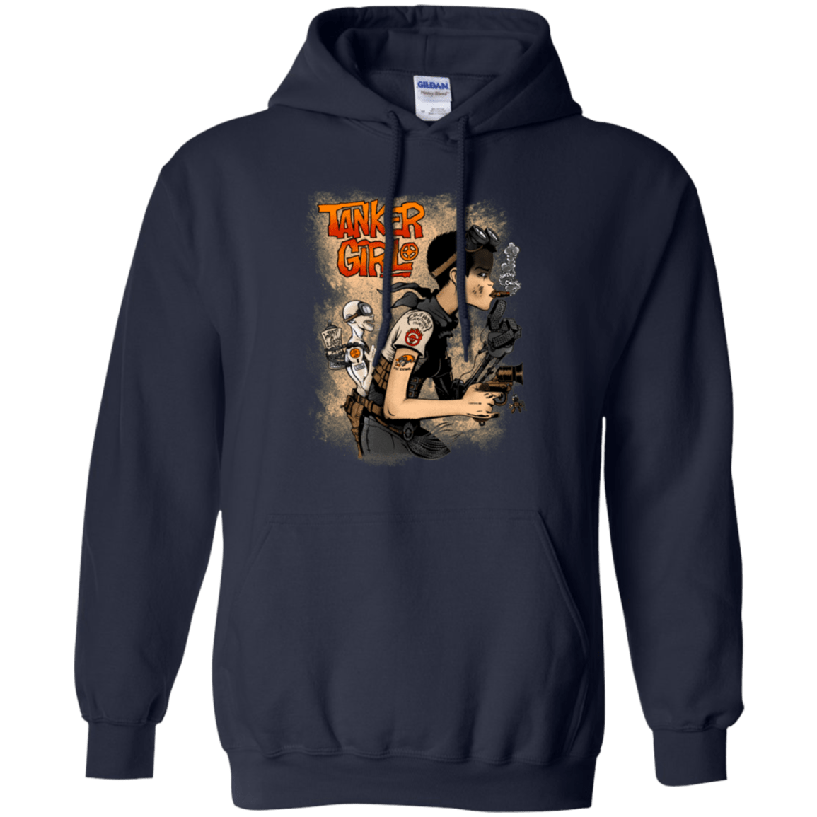 Sweatshirts Navy / Small Tanker Girl Pullover Hoodie