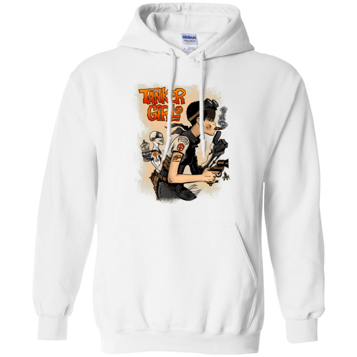 Sweatshirts White / Small Tanker Girl Pullover Hoodie