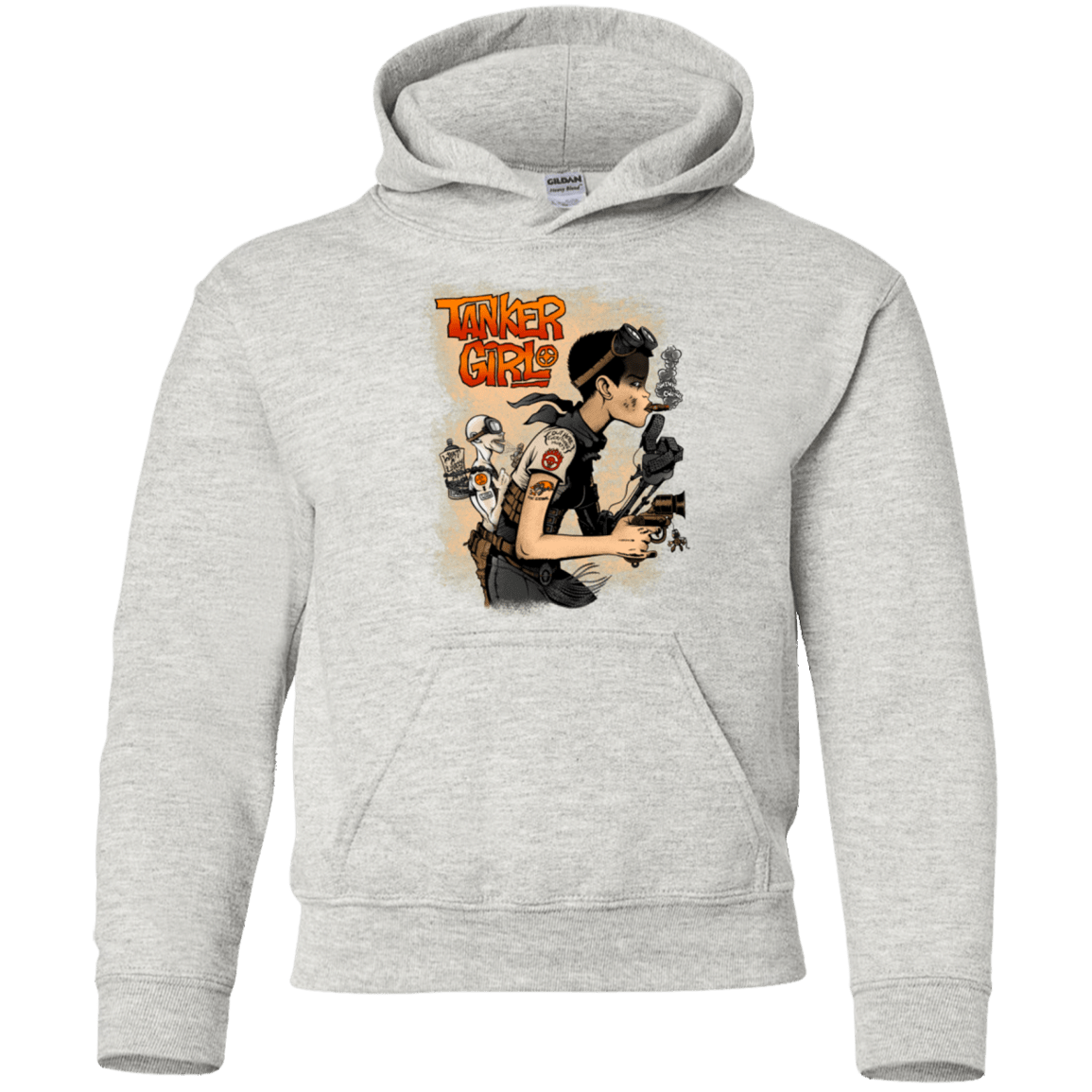 Sweatshirts Ash / YS Tanker Girl Youth Hoodie