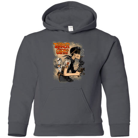 Sweatshirts Charcoal / YS Tanker Girl Youth Hoodie
