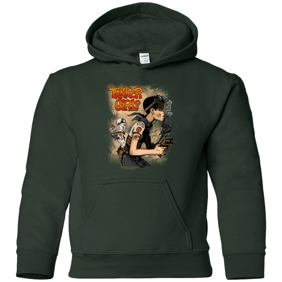 Sweatshirts Forest Green / YS Tanker Girl Youth Hoodie