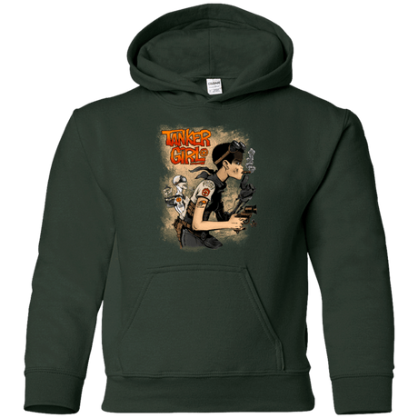 Sweatshirts Forest Green / YS Tanker Girl Youth Hoodie