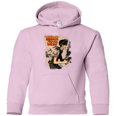 Sweatshirts Light Pink / YS Tanker Girl Youth Hoodie