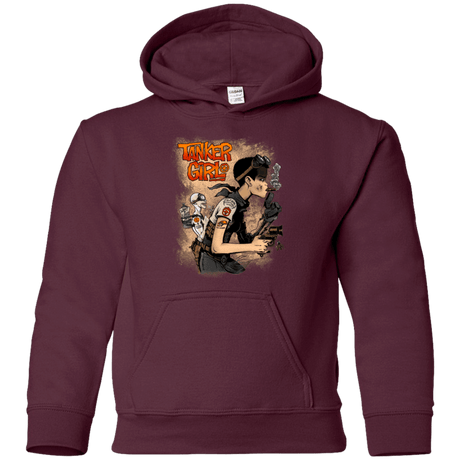 Sweatshirts Maroon / YS Tanker Girl Youth Hoodie
