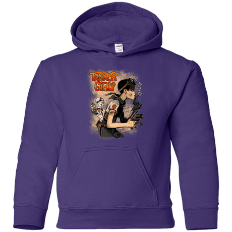 Sweatshirts Purple / YS Tanker Girl Youth Hoodie