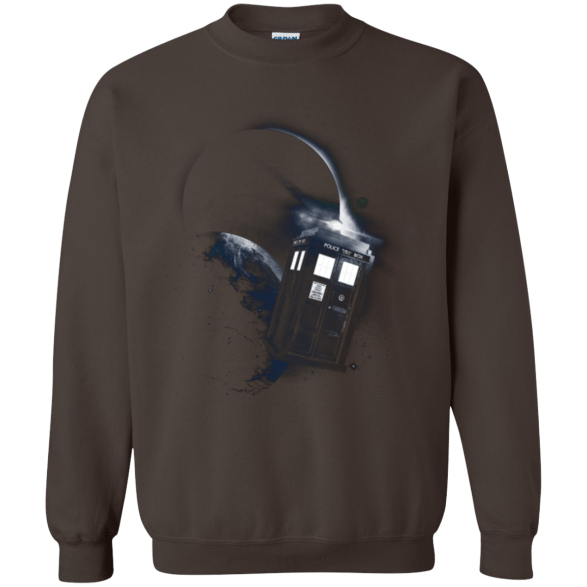 Sweatshirts Dark Chocolate / Small TARDIS 2 Crewneck Sweatshirt
