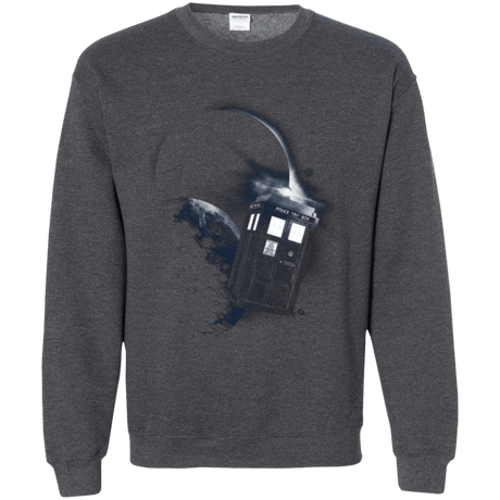 Sweatshirts Dark Heather / Small TARDIS 2 Crewneck Sweatshirt