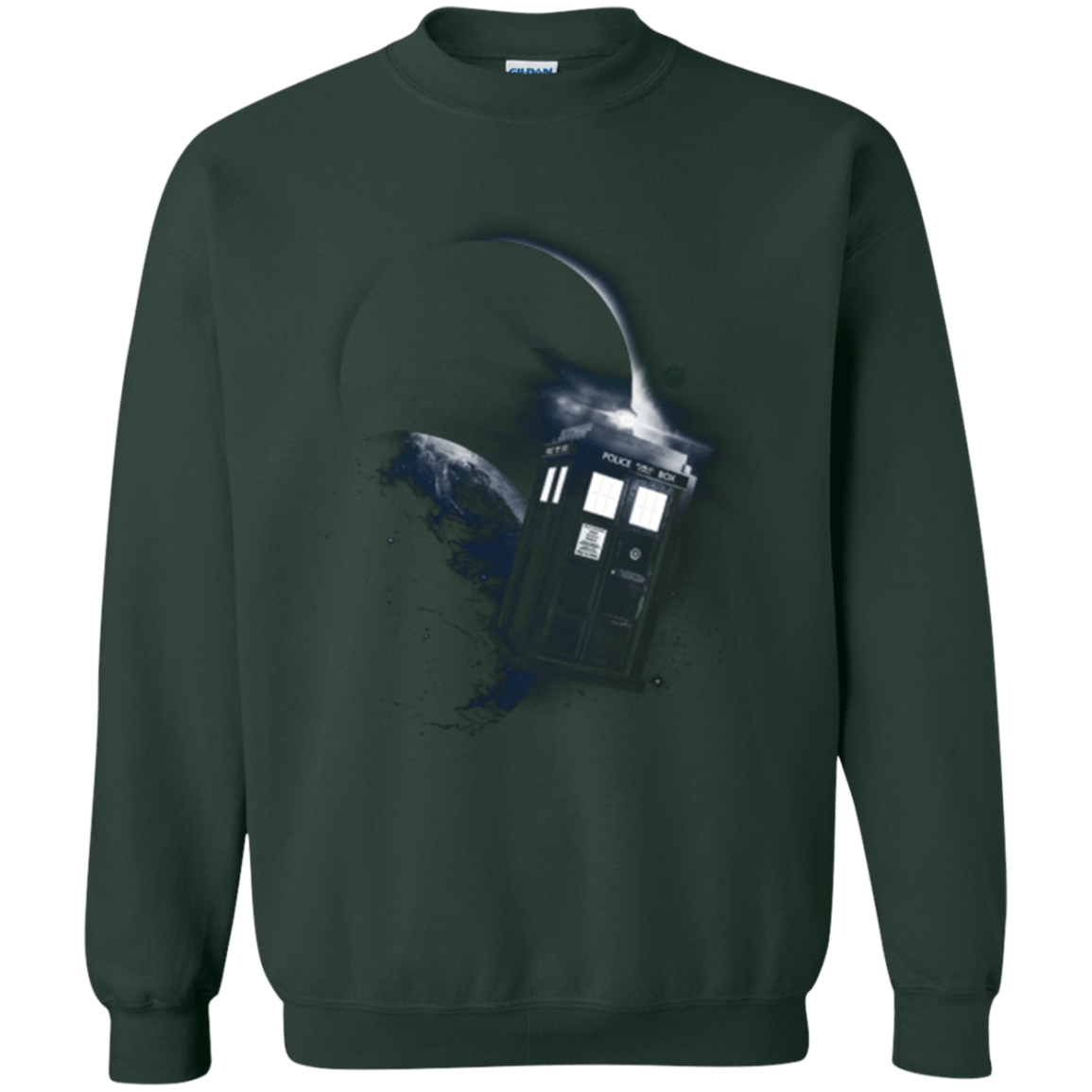 Sweatshirts Forest Green / Small TARDIS 2 Crewneck Sweatshirt