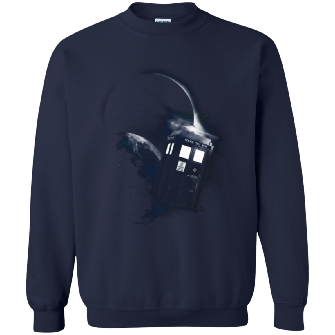 Sweatshirts Navy / Small TARDIS 2 Crewneck Sweatshirt