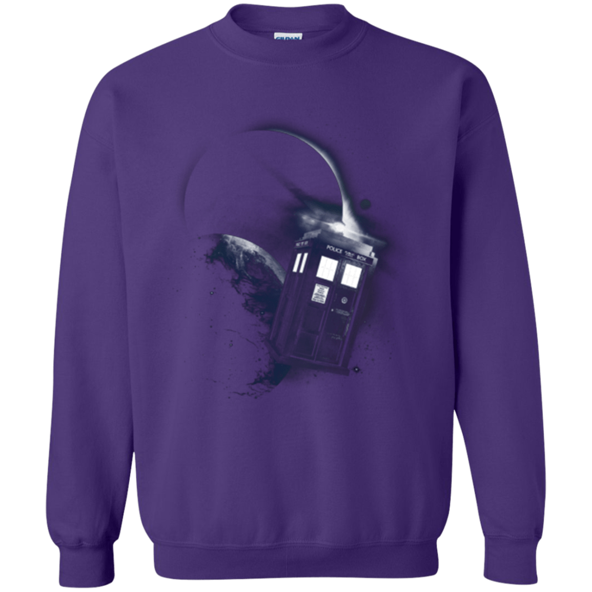 Sweatshirts Purple / Small TARDIS 2 Crewneck Sweatshirt