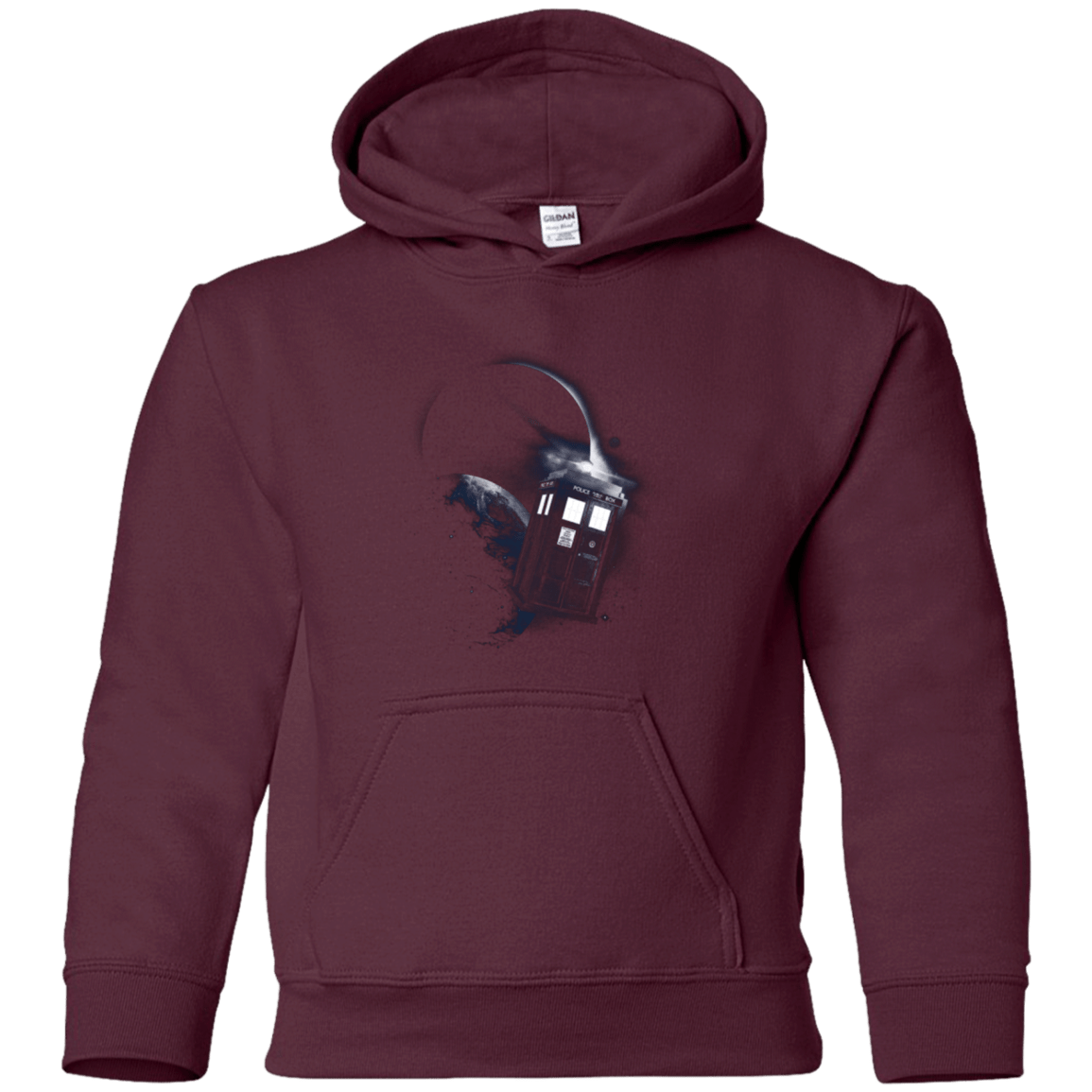 Sweatshirts Maroon / YS TARDIS 2 Youth Hoodie