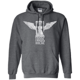 Sweatshirts Dark Heather / Small Tardis Airline Pullover Hoodie