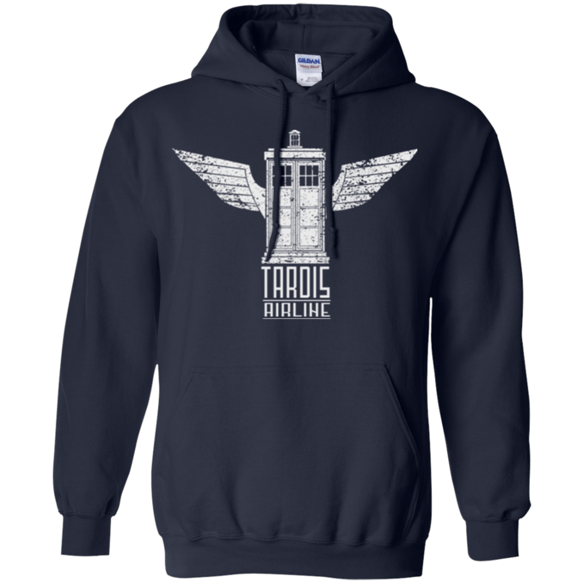 Sweatshirts Navy / Small Tardis Airline Pullover Hoodie