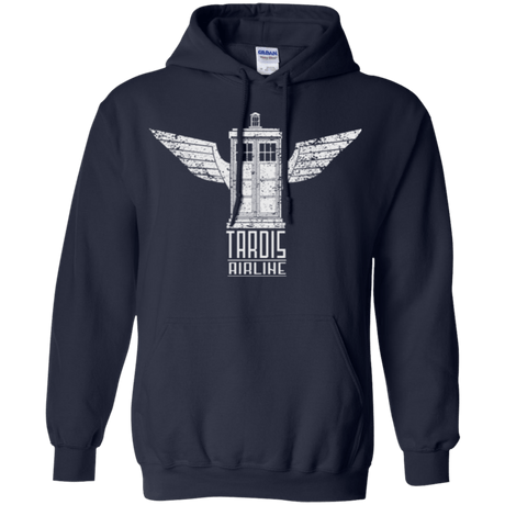 Sweatshirts Navy / Small Tardis Airline Pullover Hoodie