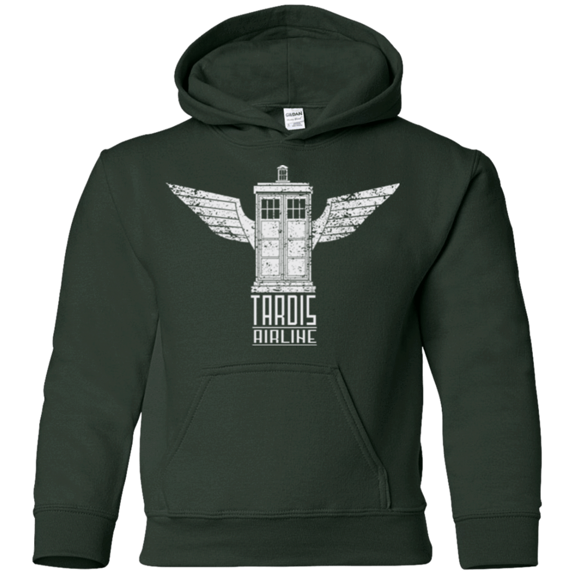Sweatshirts Forest Green / YS Tardis Airline Youth Hoodie