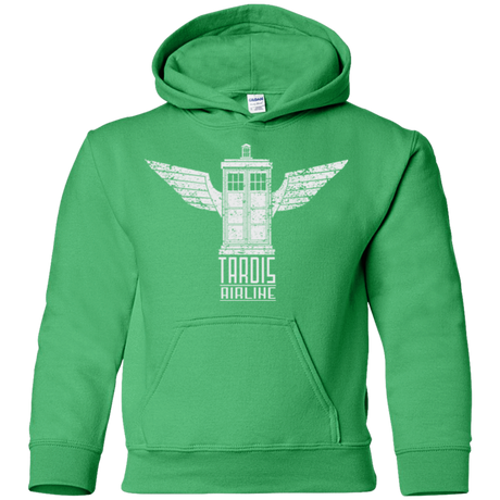 Sweatshirts Irish Green / YS Tardis Airline Youth Hoodie