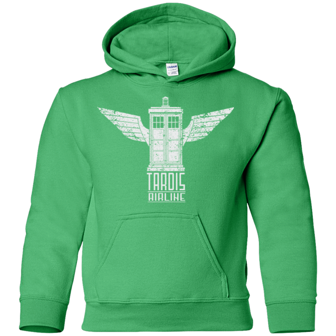 Sweatshirts Irish Green / YS Tardis Airline Youth Hoodie