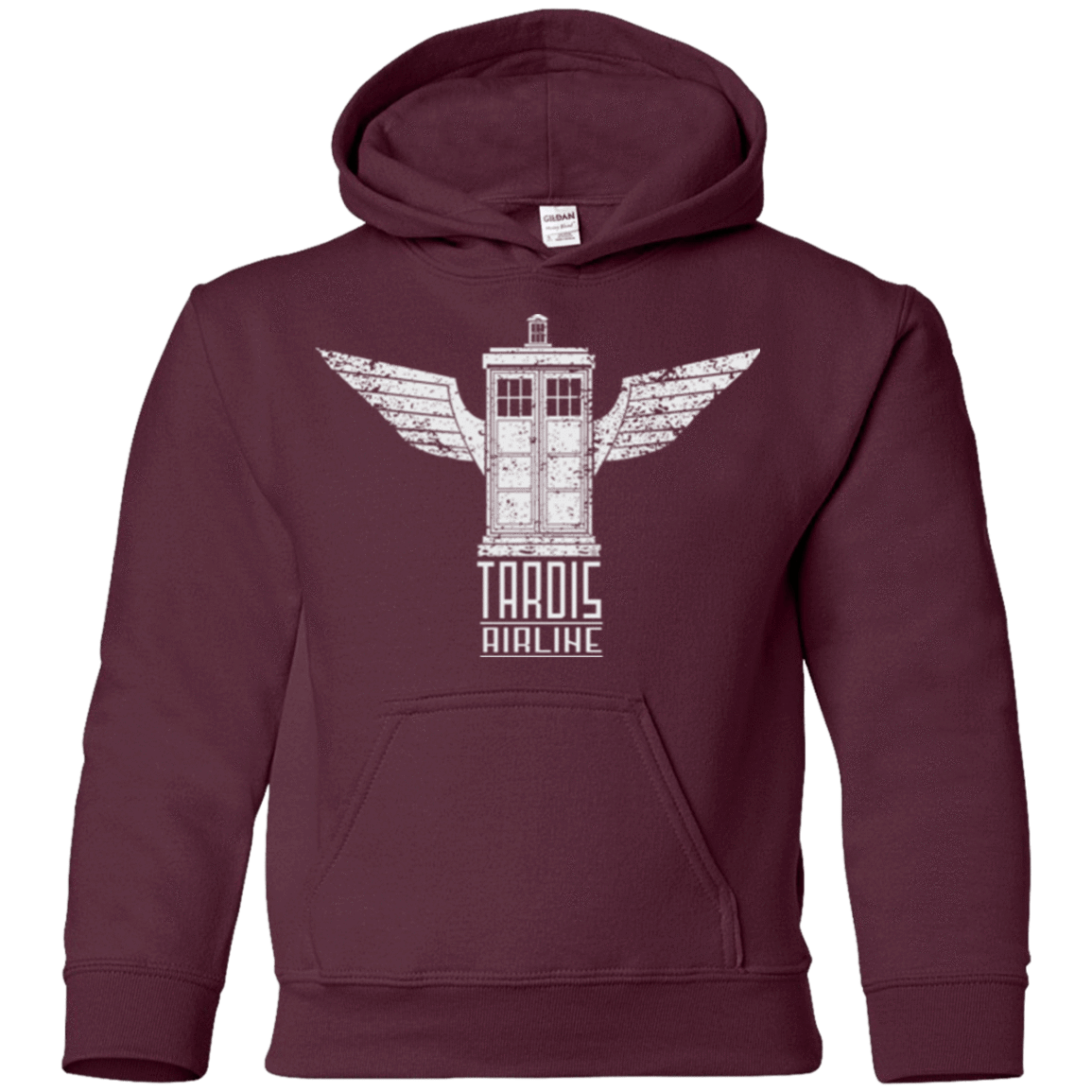 Sweatshirts Maroon / YS Tardis Airline Youth Hoodie